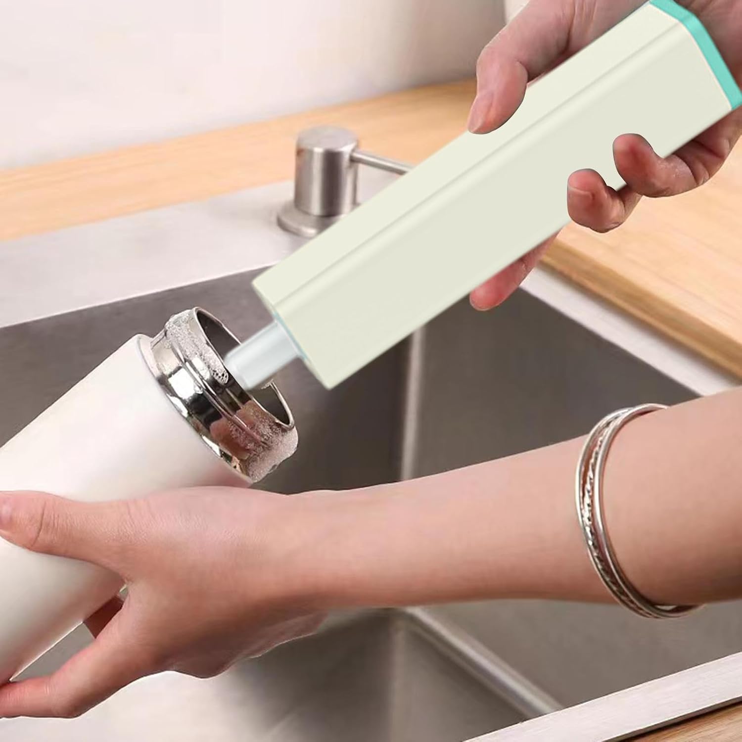 Cepillo limpiador de botellas automático ( dos colores ) - additional image 6