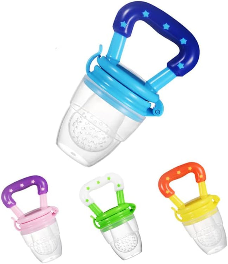 Sucette Fruit Pour Bebe,4 Pcs Tétine Grignoteuse Fruit Dentition Factice Fruits Frais Sucette Infantile Silicone Sucette Grignoteuse Pour Bébé Complément Alimentaire Dispositif Alimentation S M L