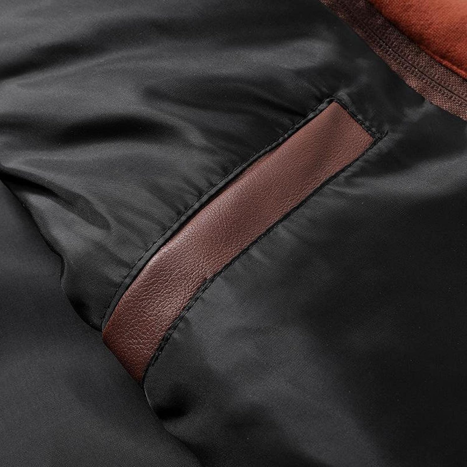 Blouson De Moto Bomber En Similicuir PU Pour Homme Avec Fermeture Éclair Et Col Montant - Gris - Capuche - Coutures Latérales - Grande Taille - Ourlet Droit Décontracté