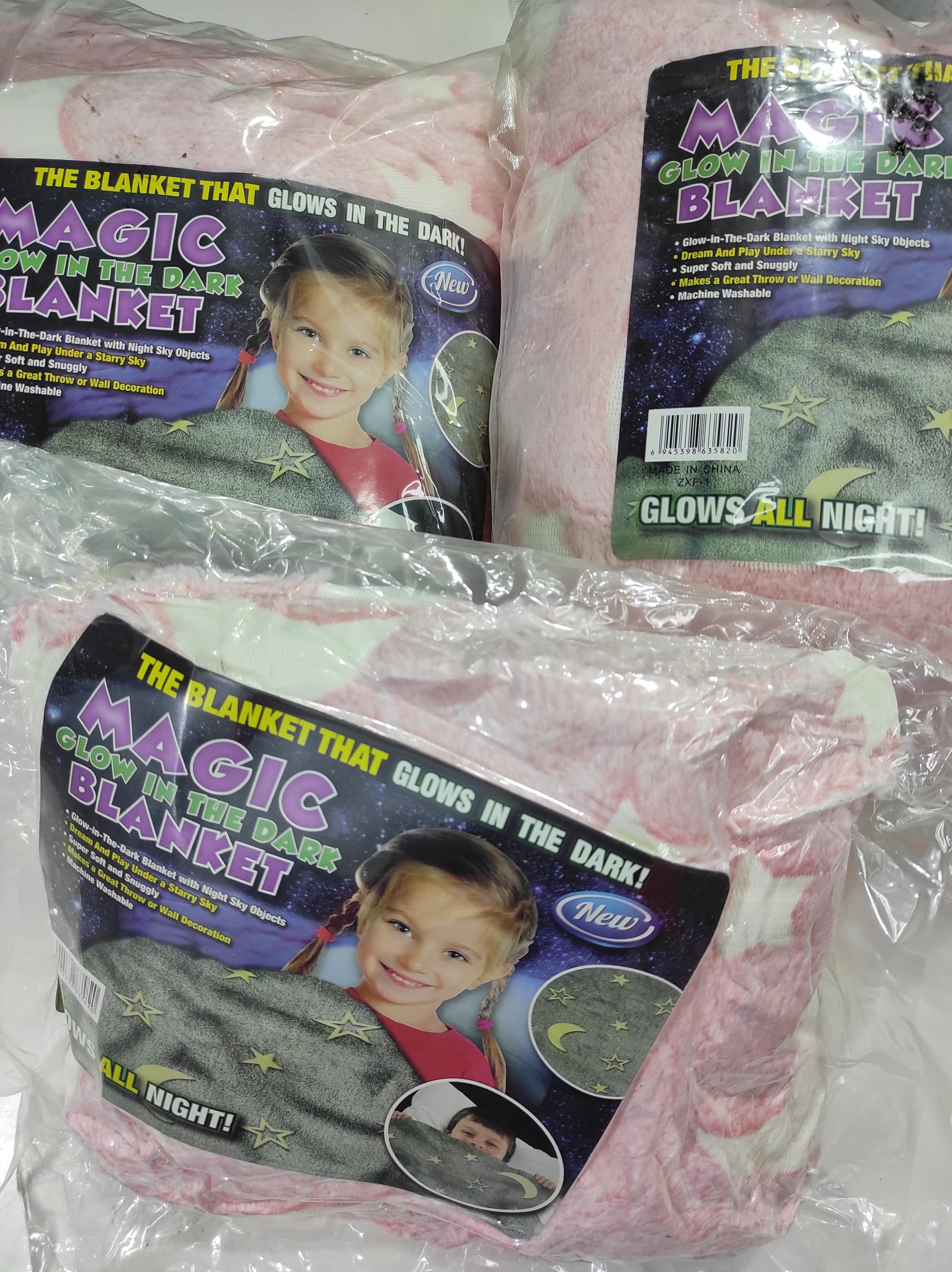 Manta Luminosa en la Oscuridad Color Rosa 120cm x150cm - additional image 8