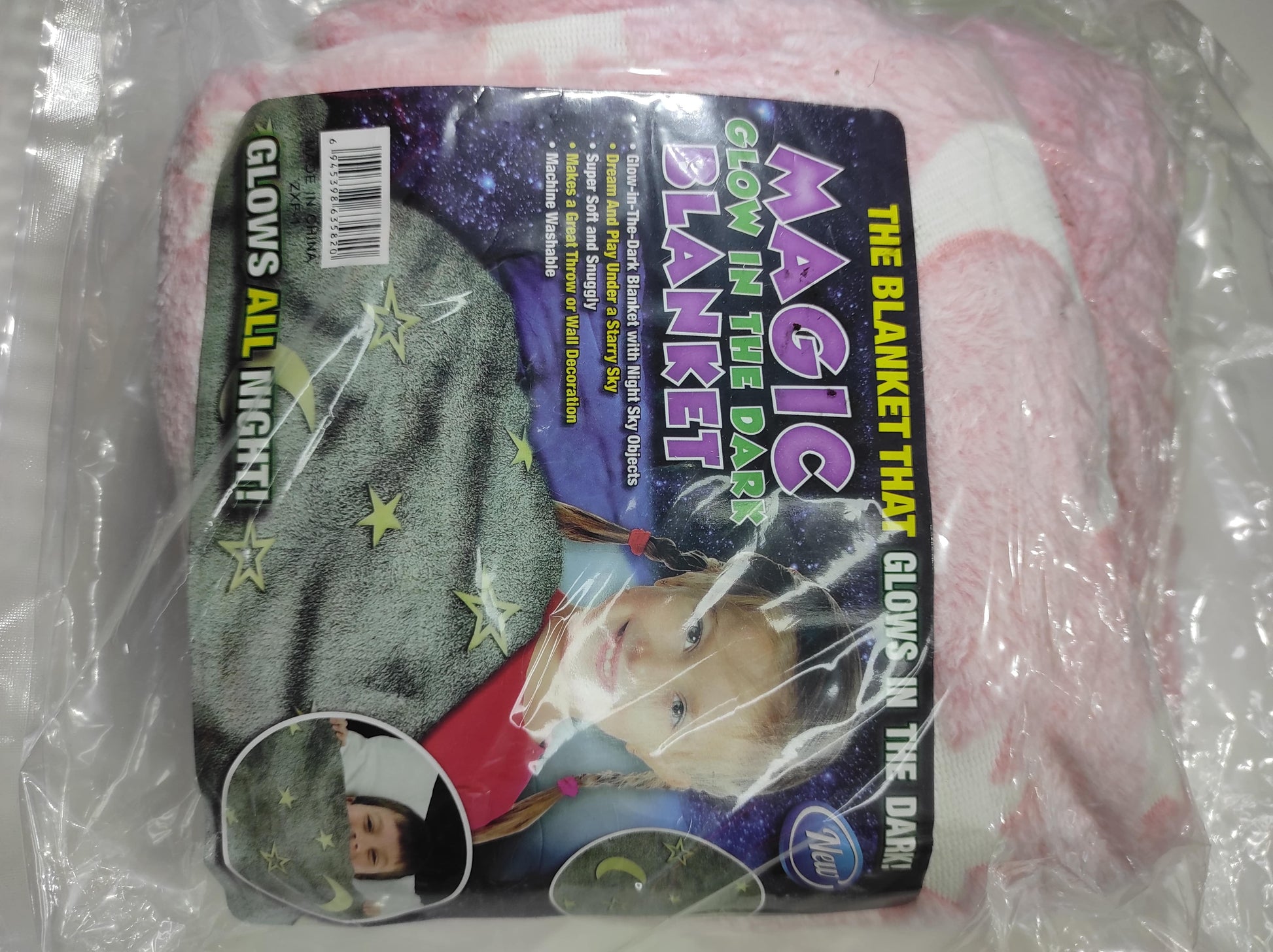 Manta Luminosa en la Oscuridad Color Rosa 120cm x150cm - additional image 6