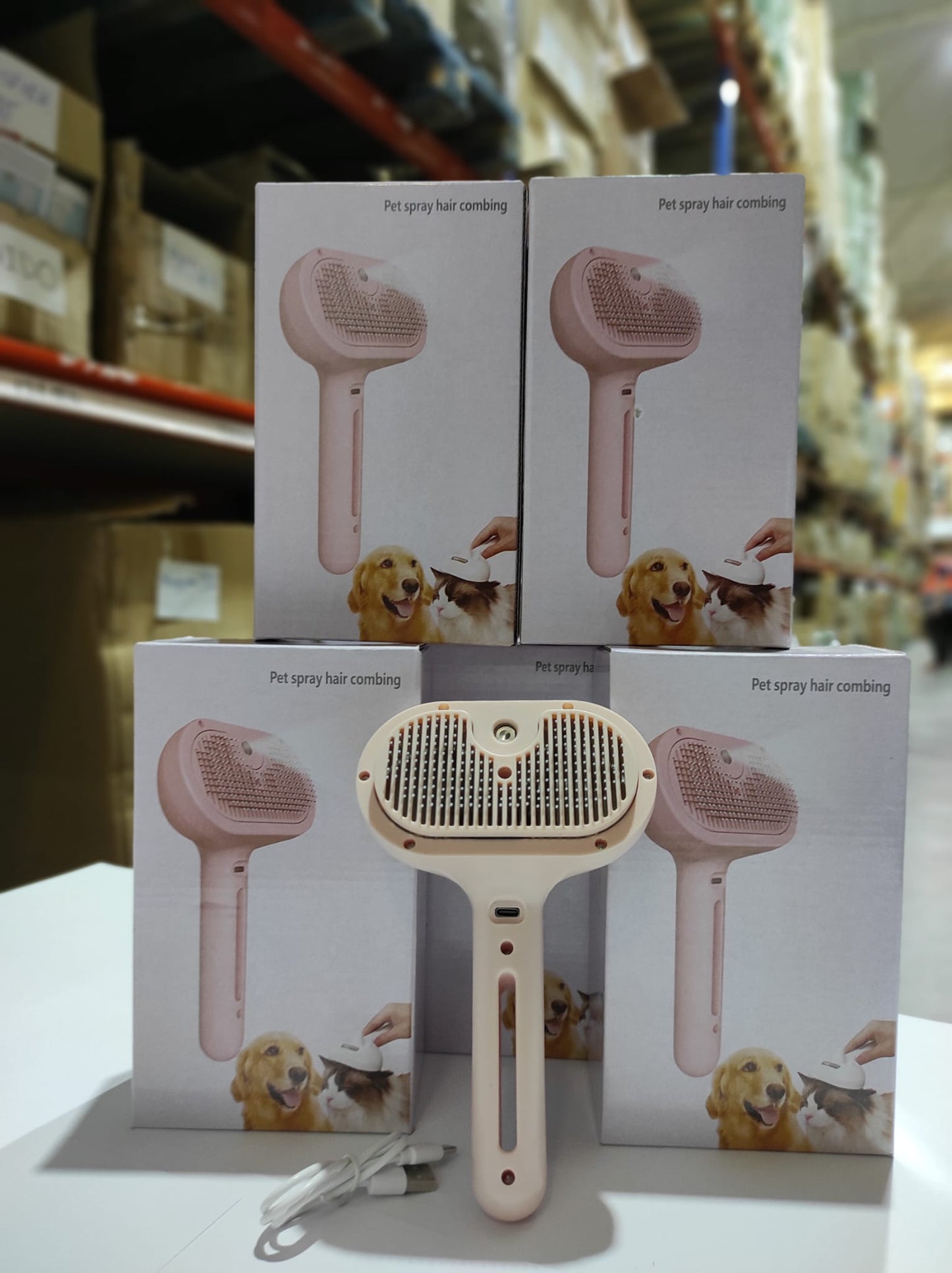 Cepillo de vapor para mascotas rosa - additional image 2