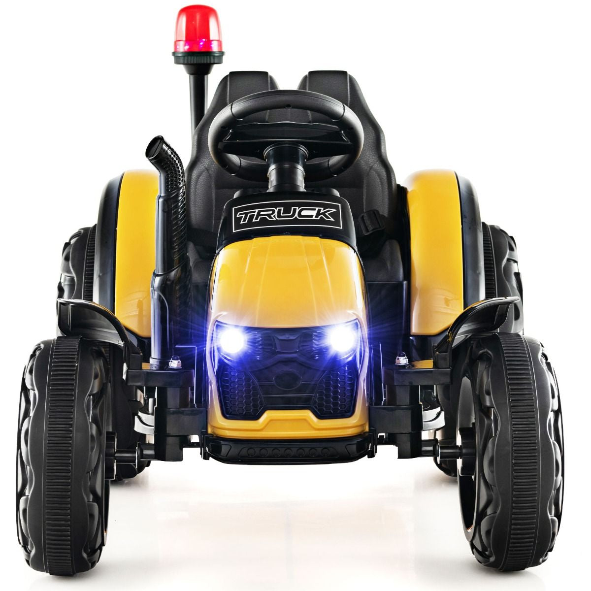 Tracteur Electrique Avec Télécommande 2.4G 12V 7AH Vitesse : 3-8 Km/H MP3 Port USB Pour Enfants De 3 À 8 Ans Blanc/Noir/Rouge/Vert